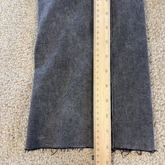 Madewell Jeans Womens Size 29P Petite Kick Out Full Length Denim Ankle Slit F631 - Picture 15 of 16